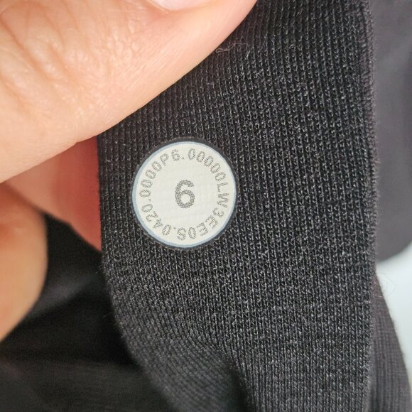 Lululemon Rulu Rally Wrap Jacket Women's 6 Black Cowl Neck Snap Cardigan W3EE0S - Picture 8 of 14